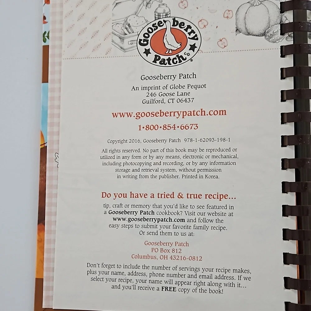 Gooseberry Patch Cookbook